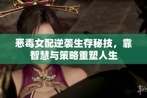 恶毒女配逆袭生存秘技，靠智慧与策略重塑人生