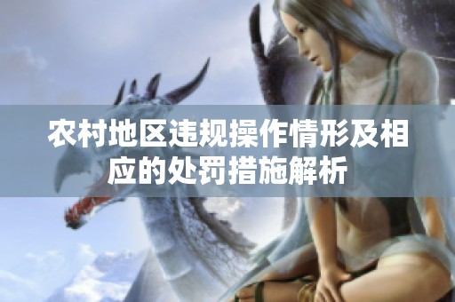 农村地区违规操作情形及相应的处罚措施解析
