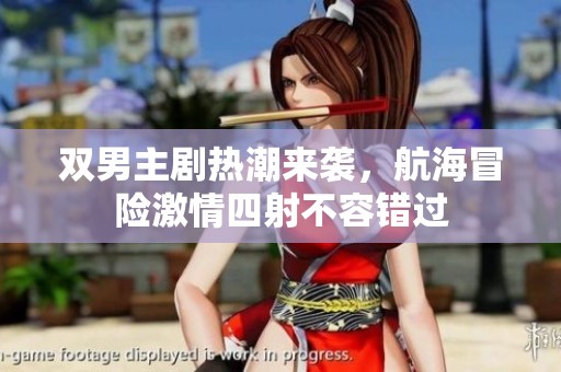 双男主剧热潮来袭，航海冒险激情四射不容错过
