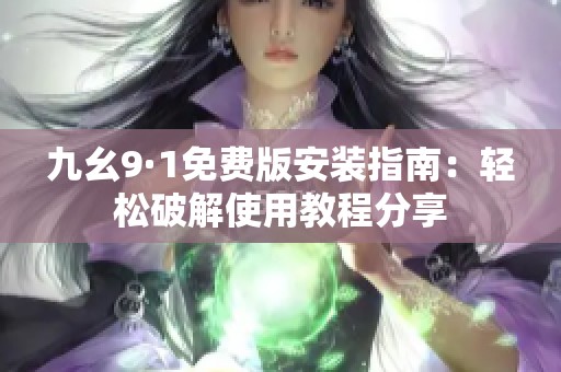 九幺9·1免费版安装指南：轻松破解使用教程分享