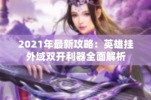 2021年最新攻略：英雄挂外域双开利器全面解析
