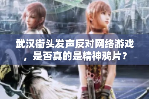 武汉街头发声反对网络游戏，是否真的是精神鸦片？