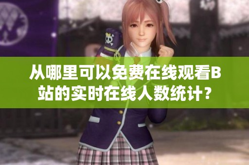 从哪里可以免费在线观看B站的实时在线人数统计？