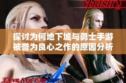 探讨为何地下城与勇士手游被誉为良心之作的原因分析