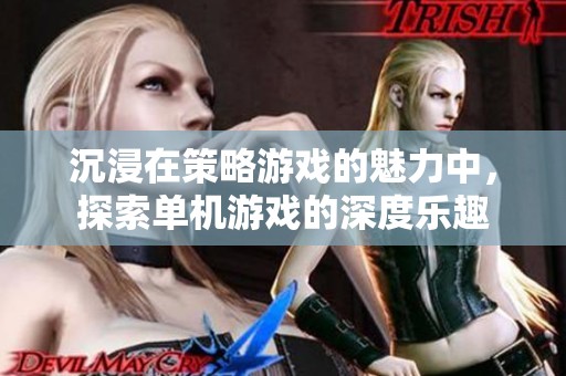 沉浸在策略游戏的魅力中，探索单机游戏的深度乐趣